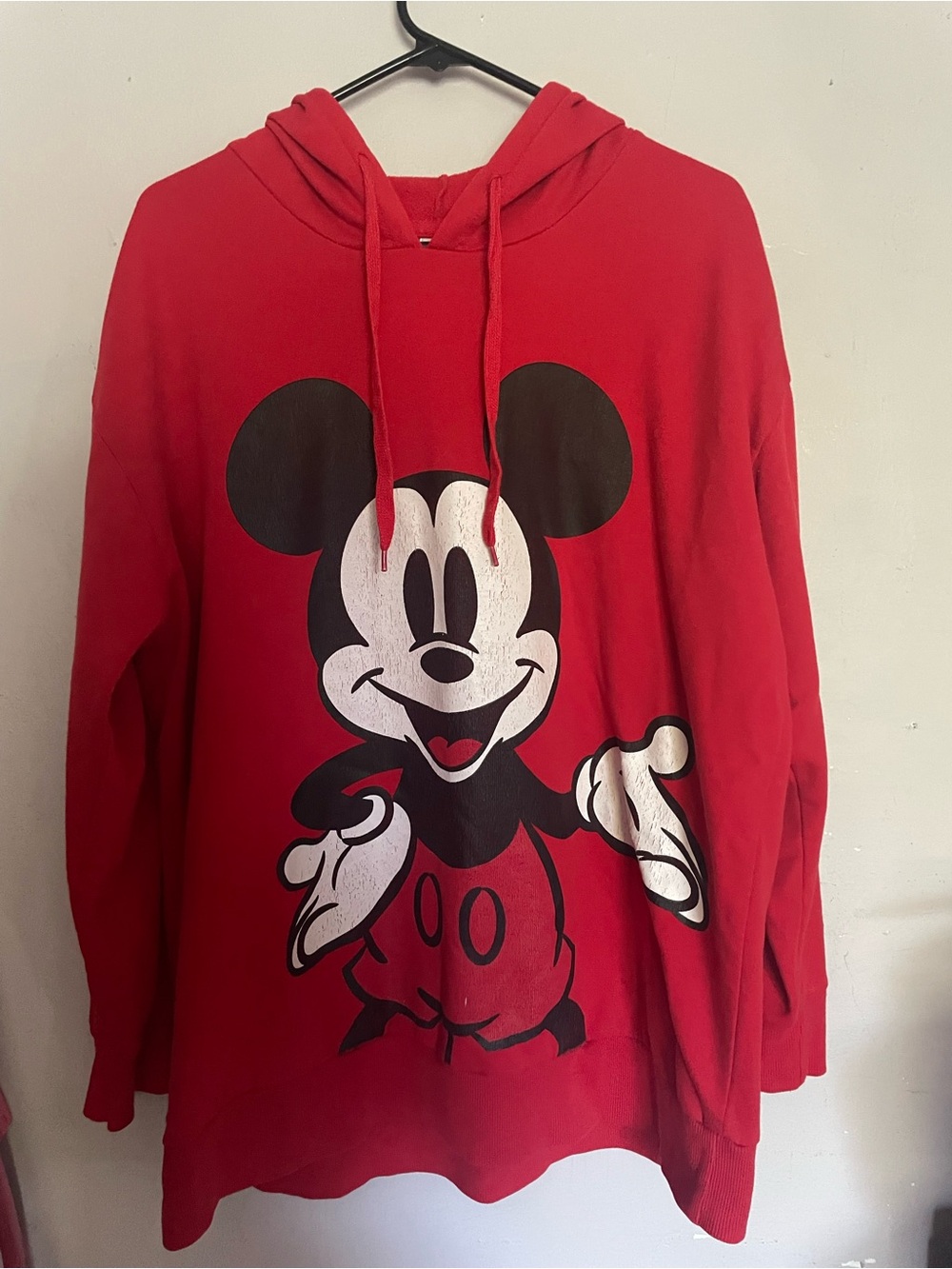 Disney Red Mickey Mouse Pullover Hoodie